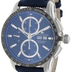 Maurice Lacroix Herrklocka PT6038-SSL24-430-4 Pontos Blå/Läder Ø43