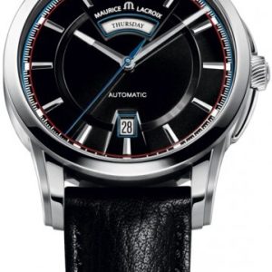 Maurice Lacroix Herrklocka PT6158-SS001-331 Pontos Svart/Läder Ø40