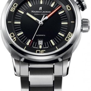 Maurice Lacroix Herrklocka PT6248-SS002-330 Pontos Svart/Stål Ø43 mm