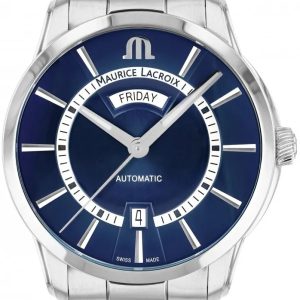 Maurice Lacroix Herrklocka PT6358-SS002-431-1 Pontos Blå/Stål Ø41