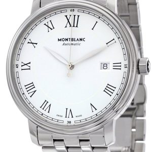 Montblanc Herrklocka 112610 Tradition Vit/Stål Ø40 mm