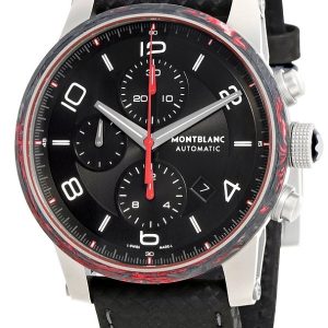 Montblanc Herrklocka 114881 Timewalker Svart/Läder Ø42 mm