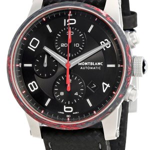 Montblanc Herrklocka 114881 Timewalker Svart/Läder Ø42 mm