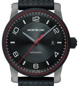 Montblanc Herrklocka 115079 Timewalker Svart/Läder Ø42 mm