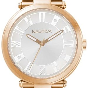 Nautica Damklocka NAPFLS006 Flagstaff Silverfärgad/Roséguldstonat