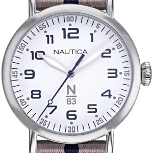 Nautica Damklocka NAPWLF921 Vit/Textil ⌀40 mm