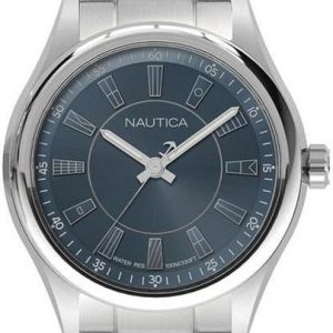 Nautica Herrklocka NAPBST004 Blå/Stål ⌀44 mm