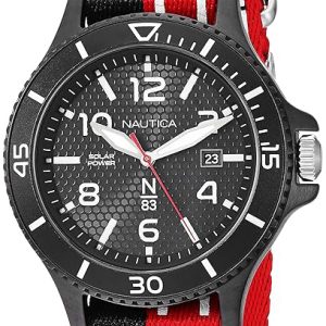 Nautica Herrklocka NAPCBS901 N83 Svart/Textil ⌀43 mm