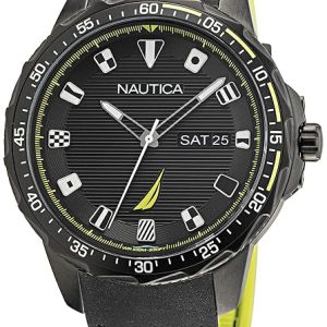 Nautica Herrklocka NAPCLF005 Coba Lake Grå/Gummi ⌀48 mm