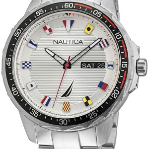 Nautica Herrklocka NAPCLF007 Coba Lake Silverfärgad/Stål ⌀48 mm