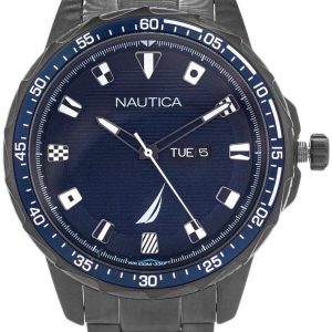 Nautica Herrklocka NAPCLLE15 Classic Blå/Stål ⌀48 mm