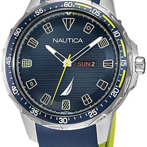 Nautica Herrklocka NAPCLS114 Coba Lake Blå/Gummi ⌀48 mm