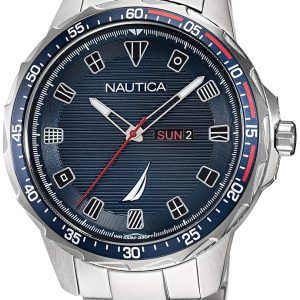 Nautica Herrklocka NAPCLS120 Coba Lake Blå/Stål ⌀48 mm