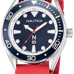 Nautica Herrklocka NAPFWF116 N83 Blå/Gummi ⌀44 mm