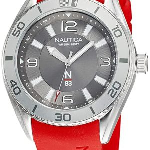 Nautica Herrklocka NAPFWS128 N83 Grå/Gummi ⌀44 mm