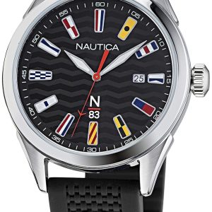 Nautica Herrklocka NAPHBF004 N83 Svart/Gummi ⌀40 mm