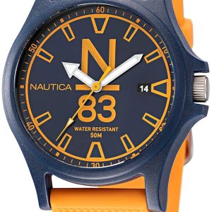 Nautica Herrklocka NAPJSS222 Java Sea Blå/Gummi ⌀40 mm