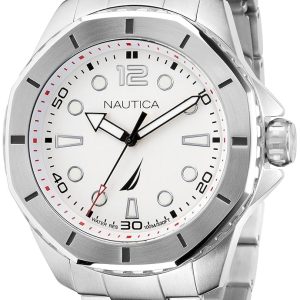 Nautica Herrklocka NAPKMF204 Koh May Bay Silverfärgad/Stål ⌀48 mm