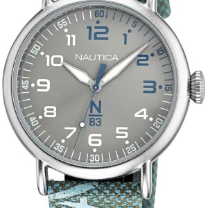 Nautica Herrklocka NAPLSF019 N83 Grå/Textil ⌀40 mm