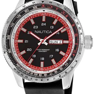 Nautica Herrklocka NAPP39S22 Pier39 Svart/Gummi ⌀46 mm