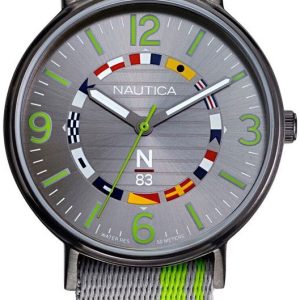 Nautica Herrklocka NAPWGS903 Grå/Textil ⌀41 mm