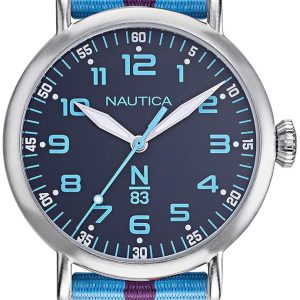 Nautica Herrklocka NAPWLF924 N83 Blå/Textil ⌀40 mm