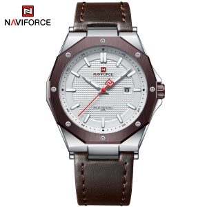 Naviforce Dark Triad Silver Brown