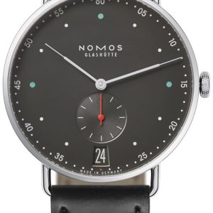 Nomos Glashütte N-1103 Metro Grå/Läder ⌀38.5 mm