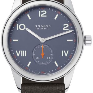 Nomos Glashütte N-730 Club Blå/Läder ⌀38.5 mm