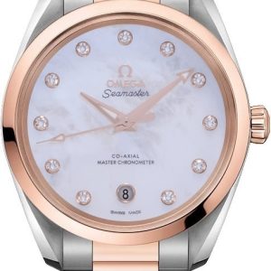 Omega Damklocka 220.20.38.20.55.001 Seamaster Aqua Terra 150M Vit/18