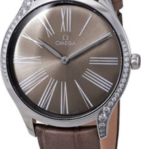 Omega Damklocka 428.18.39.60.13.001 De Ville Tresor Brun/Läder Ø39
