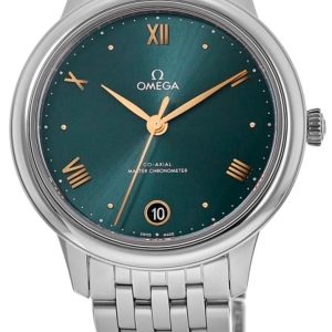 Omega Damklocka 434.10.34.20.10.001 De Ville Prestige Grön/Stål