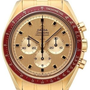 Omega Herrklocka 310.60.42.50.99.001 Speedmaster Moonwatch Guld/18