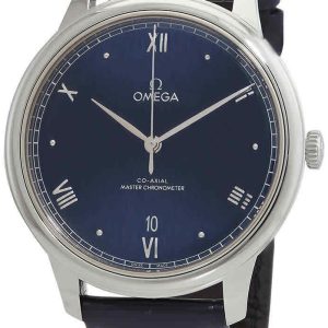 Omega Herrklocka 434.13.40.20.03.001 De Ville Prestige Blå/Läder