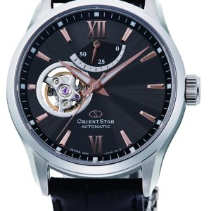 Orient Star Herrklocka RE-AT0007N00B Star Svart/Läder ⌀39.3 mm
