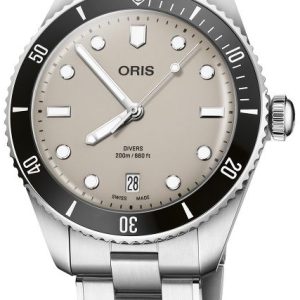 Oris 01 733 7795 4051-Set Divers Brun/Stål Ø39 mm