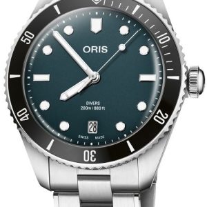 Oris 01 733 7795 4055-Set Divers Blå/Stål Ø39 mm