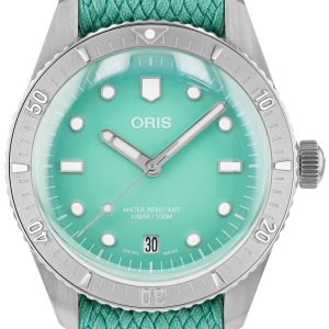 Oris Damklocka 01 733 7771 4057-07 3 19 03S Divers Grön/Textil Ø38
