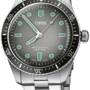 Oris Herrklocka 01 733 7707 4053-07 8 20 18 Diving Grå/Stål Ø40 mm