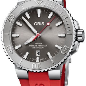 Oris Herrklocka 01 733 7730 4153-07 4 24 66EB Diving Grå/Gummi
