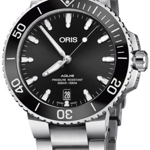 Oris Herrklocka 01 733 7732 4134-07 8 21 05PEB Aquis Svart/Stål