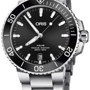 Oris Herrklocka 01 733 7732 4134-07 8 21 05PEB Aquis Svart/Stål
