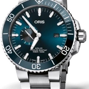 Oris Herrklocka 01 743 7733 4155-07 8 24 05PEB Aquis Blå/Stål