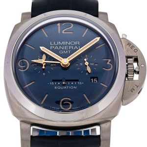 Panerai Herrklocka PAM00670 Luminor Blå/Läder Ø47 mm