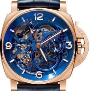 Panerai Herrklocka PAM01060 Luminor Skelettskuren/Läder Ø47 mm