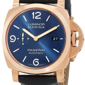 Panerai Herrklocka PAM01112 Luminor Blå/Läder Ø44 mm