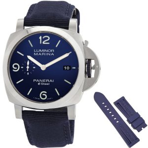 Panerai Herrklocka PAM01157 Luminor Blå/Textil Ø44 mm