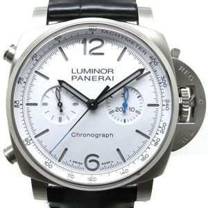 Panerai Herrklocka PAM01218 Luminor Vit/Läder Ø44 mm