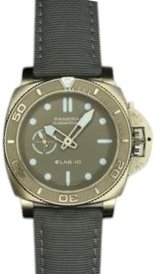 Panerai Herrklocka PAM01225 Submersible Grå/Textil Ø44 mm