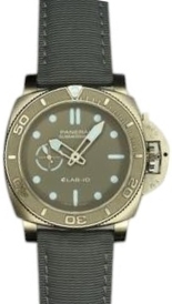 Panerai Herrklocka PAM01225 Submersible Grå/Textil Ø44 mm